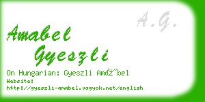 amabel gyeszli business card
